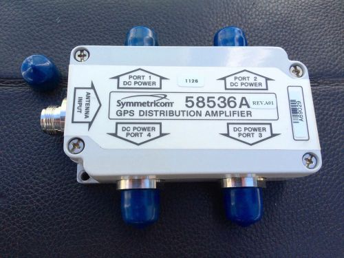 58536A Symmetricom GPS distribution amplifier splitter n-type connectors