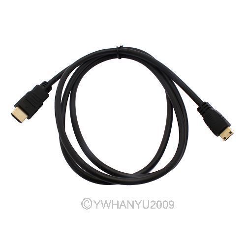 1080p mini hdmi to hdmi 1.5m 5ft m to male cable type c to standard hdmi type a for sale