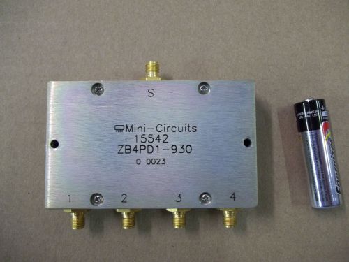 2- mini-circuits zb4pd1-930 coaxial power splitter/combiners for if/rf microwave for sale