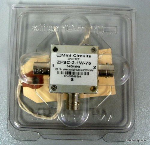 Mini Circuits ZFSC-2-1W-75 2-WAY Power Splitter/Combiner 75 OHMS 5-600Mhz