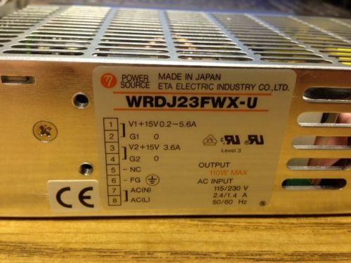 Power Source Model: WRDJ23FWX-U POWER SUPPLY