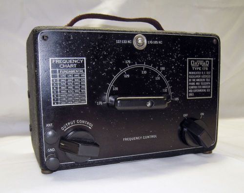 Vintage 1930&#039;s signal generator - dayrad model 175 for sale