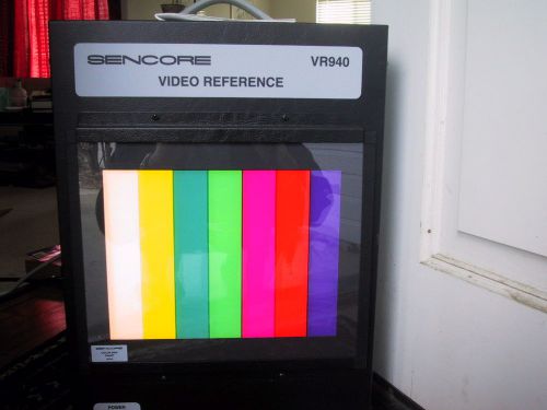 SENCORE VR940 LIGHT BOX +8 SLIDES: CAMERA TESTING REFERENCE BOX