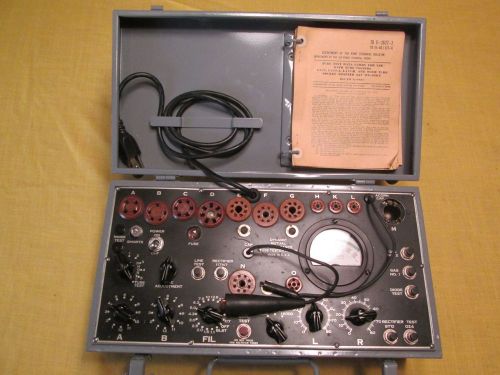 Vintage signal corps i-177b tube tester 6828 for sale