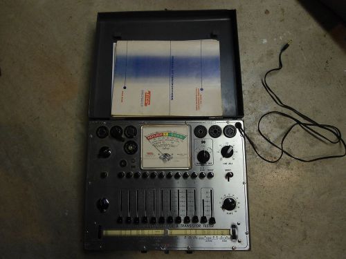 EICO MODEL 666 DYNAMIC CONDUCTANCE TUBE TRANSISTOR TESTER MANUAL NO RESERVE