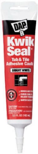 Dap kwik seal 5.5 oz, white tub &amp; tile caulk 18001 for sale