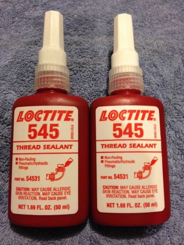 New! loctite 545 50ml thread hydraulic sealant (lot of 2 bottles) for sale