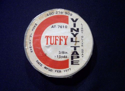 VINTAGE VINYL TAPE DATE MFGD. FEB. 1977 - MADE BY TUFFY - NEVER USED