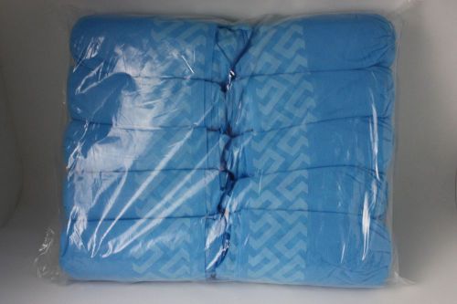 100 blue non-woven disposable shoe covers(50 pair)