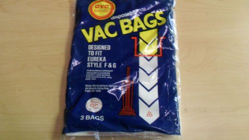 3 DVC Brand Vacuum Bags for Eureka Upright Vacuums NIB