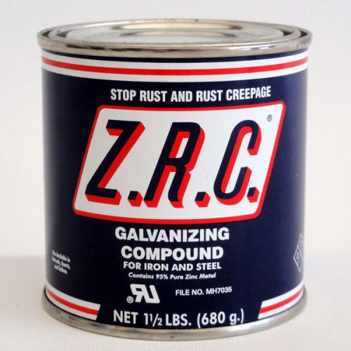 Zrc cold galvanizing compound 1/2 pint 95% zinc (z.r.c) 10001 for sale