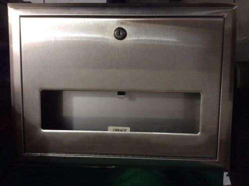 Bobrick B-301 Stainless Steel Recessed Seat-Cover Dispenser for Public Restrooms