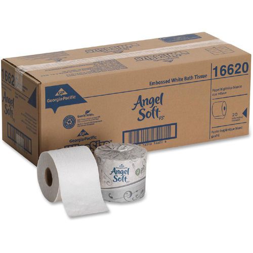 Angel Soft PS Bathroom Tissue 2 Ply - 20 / Carton - 4&#034; x 4.05&#034; - White