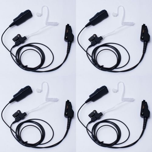 4 pcs clear tube headphone for kenwood tk-380 tk-385 tk-390 tk-480 tk-481 tk-490 for sale