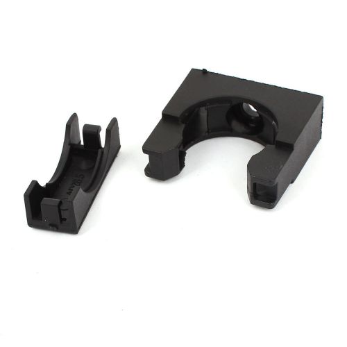 Plastic Mounting Bracket Support Black for 30mm Corrugated Tubing