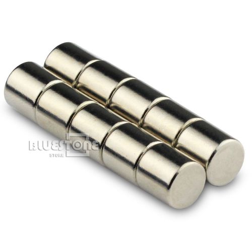Lot 10X Super Strong Round N50 Bar Cylinder Magnets 8 * 8mm Neodymium Rare Earth