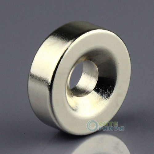 Big round ring loop counter sunk magnet 30 x 10mm hole 10mm rare earth neodymium for sale