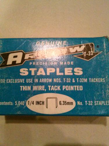 Arrow Staples T-32 &amp; T-32M Tackers 5,040 1/4 inch Staples