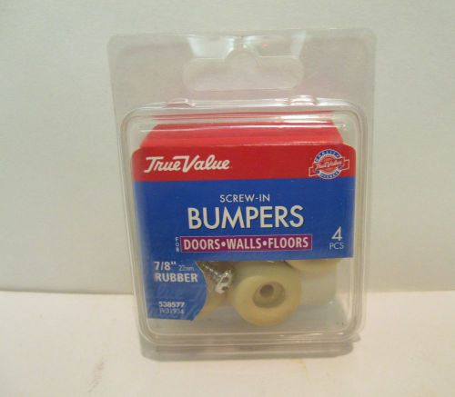 True Value Screw-In Bumpers 7/8&#034; - 22mm Rubber used on Doors-Walls-Floors