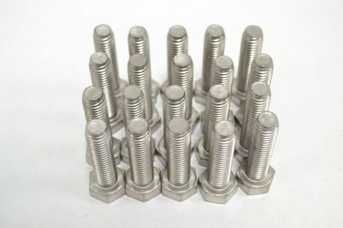 Lot 20 new the a2-70 stainless hex cap screw standard 7/16 - 15 x 1-3/4 b255878 for sale