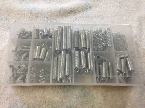 200 piece spring assortment set compression extension grab kit springs for sale