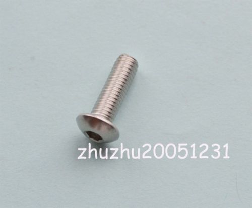 50pcs new metric thread m5*16  stainless steel button head allen screws bolts for sale