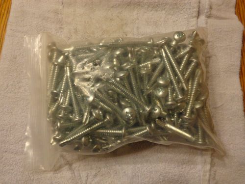 1/4&#034;-14 x 2&#034; phillips pan head self drilling screw zinc #3 point (qty 200 ) for sale