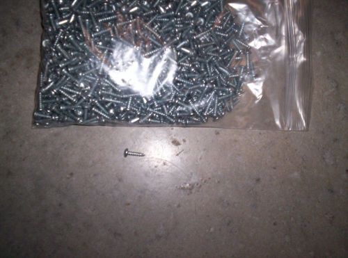 Lot of #8 x 5/8 pan head phillips sheet metal screws zinc plated 1000 pieces new for sale