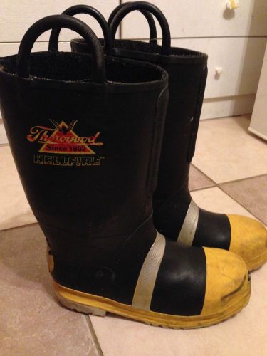 Thorogood firefighter boots size 13 1/2 med. for sale
