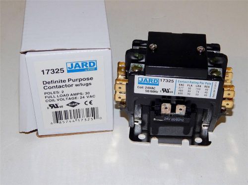 New Jard by Mars 17325 JARD 2 W/LUGS 30A 2P 24V Contactor