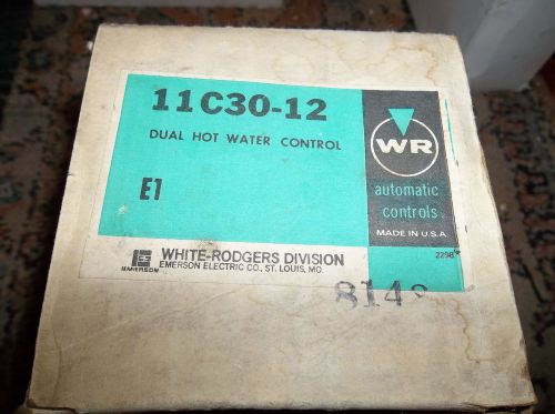 NOS White-Rogers 11C30-12 DUAL Hot Water Control