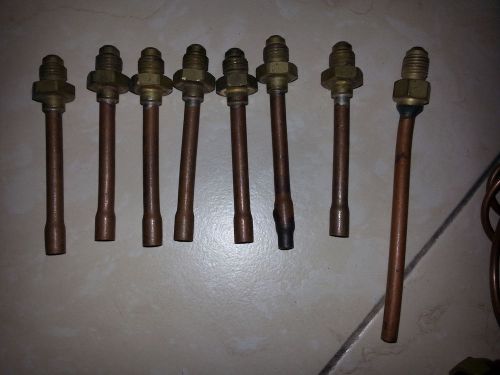 brass gauge bleeders  for refrigeration air condition f 22 . lot of 7