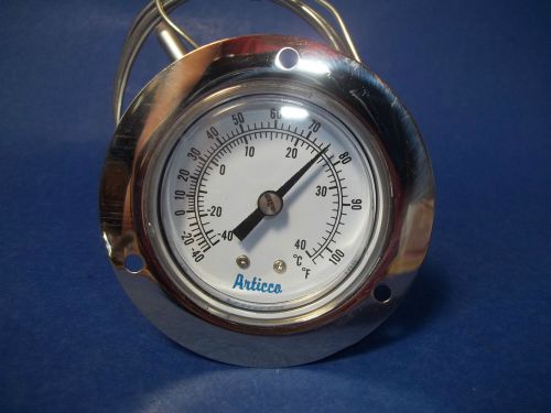 Analogue thermometer with remote bulb 2&#034; -stainless steel case for sale