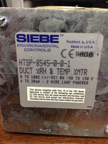 SIEBE, Environmental Controls Duct Sensor HTSP-8545-0-0-1