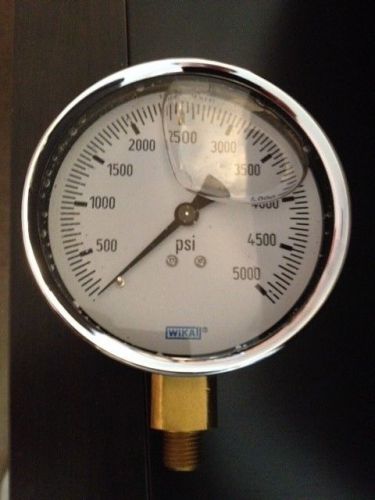 Wika liquid filled pressure gauge 4 inch model 9314784 for sale