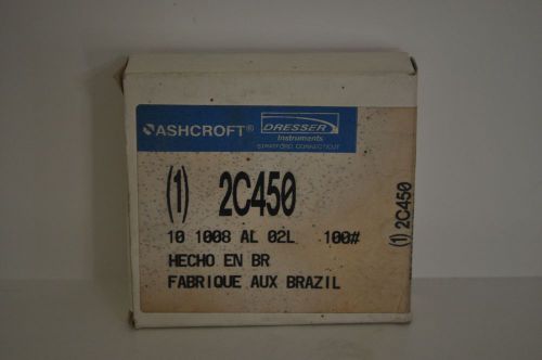 ASHCROFT 2C450 0-100# 4&#034;free Shipping