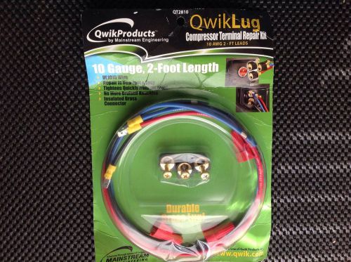 Quickproducts-quicklug compressor terminal repair kit 10awg/2ft leads-qt2810 for sale