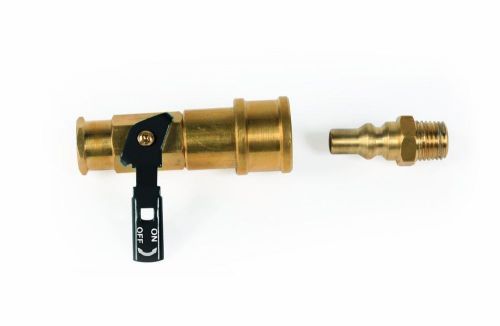Camco 59853 propane quick connect kit - valve &amp; full flow plug new for sale
