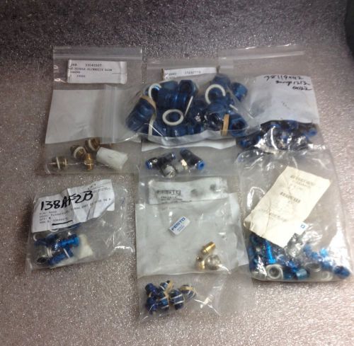 (h3) huge lot of various festo fittings for sale