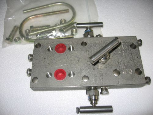 Pgi international m-760-sct 3-valve manifold 316 stainless 10,000 psi - m760sct for sale