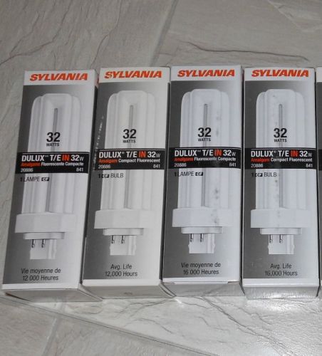 Lot 5  new sylvania 20886 compact fluorescent bulb 2400 lumens 32w watts b210961 for sale