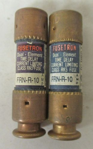 FUSETRON - FRN-R-10 / 250 V. - (LOT OF 2 FUSES)