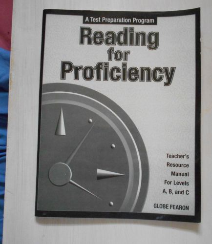 Reading for Proficiency Teacher&#039;s Resource Manual for Levels A, B &amp; C