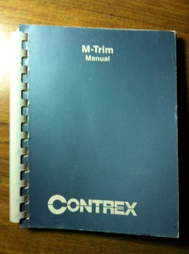 Fenner Controls Contrex M-trim User Manual 0001-0092 Revision C Form DS 17-1