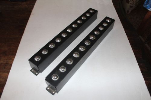 2 conveyor insert  roller racks, for table top material transfer, never used for sale