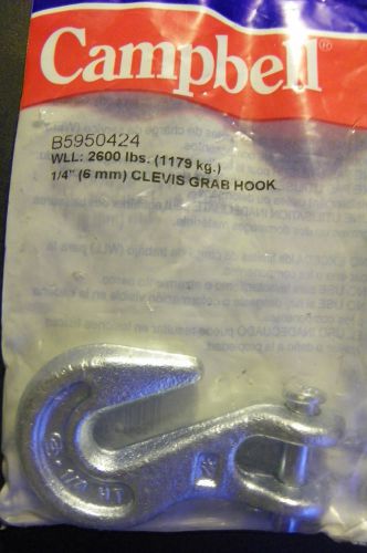 Campbell 1/4&#034; clevis grab hook for sale