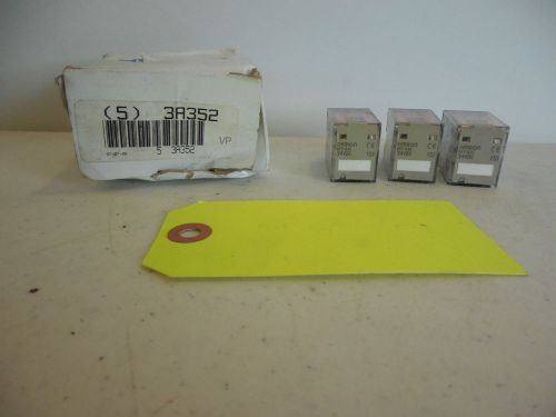 OMRON 3A352 PLUG IN RELAY. LOT OF 3.UNUSED FROM OLD STOCK. SB5