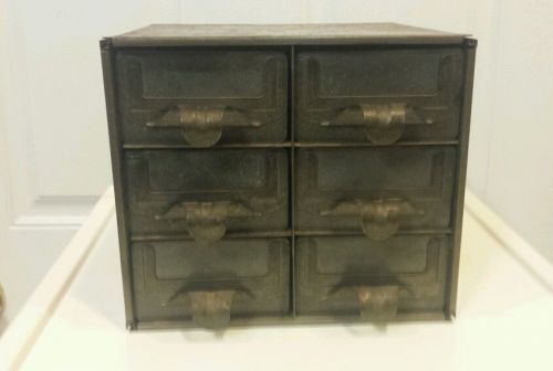 Vintage Addressellott 6 Drawer File Mini Storage Small Parts Cabinet Industrial