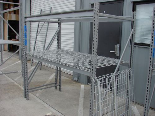 Lyon storage racks 4-36x72 frames 9-60&#034; shelves w/wire for sale