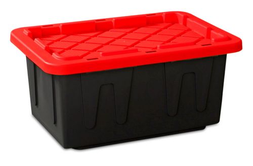 15 gallon heavyduty large 26x18x12 industrial plastic storage container tote bin for sale